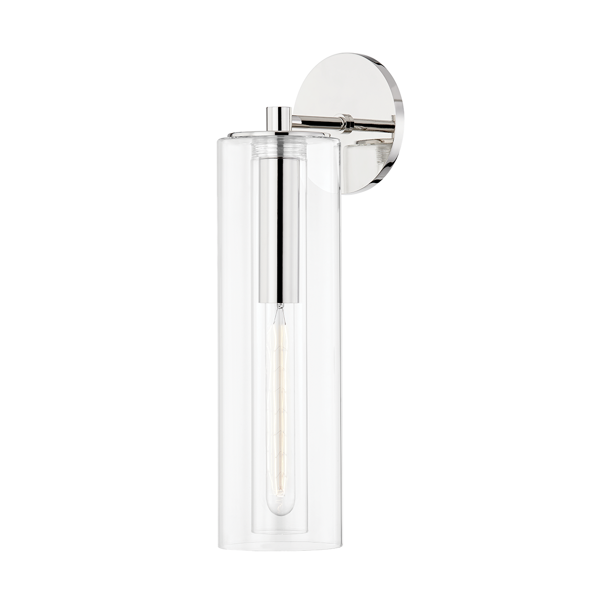 Belinda Wall Sconce - 1-Light - Polished Nickel - Mitzi H415101B-PN