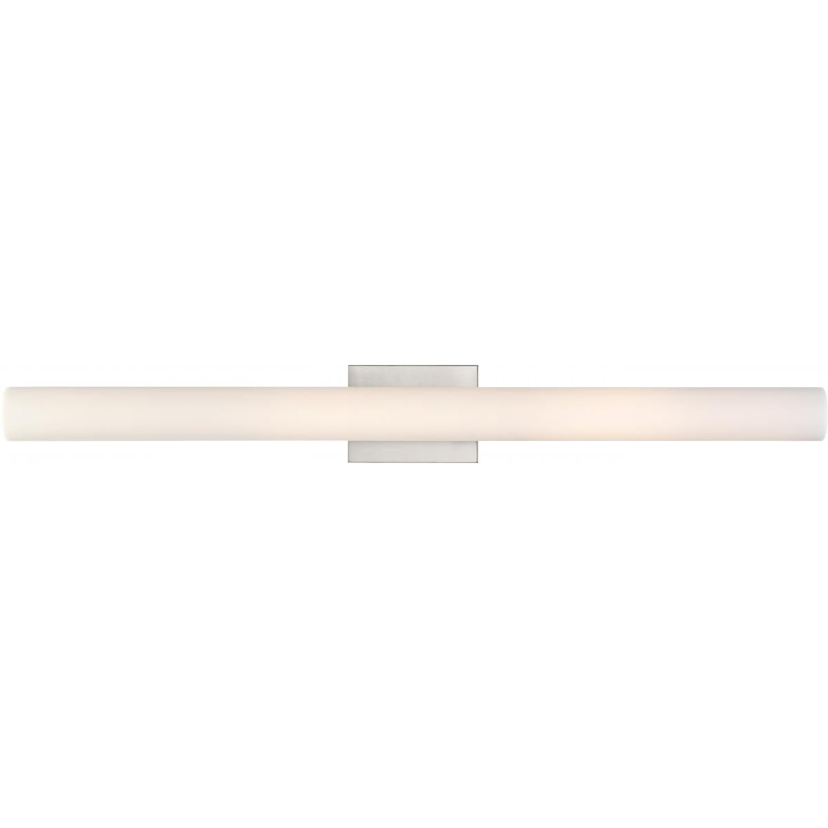Bend - 36" LED Vanity with White Acrylic - Brushed Nickel Finish - Satco 62-1323