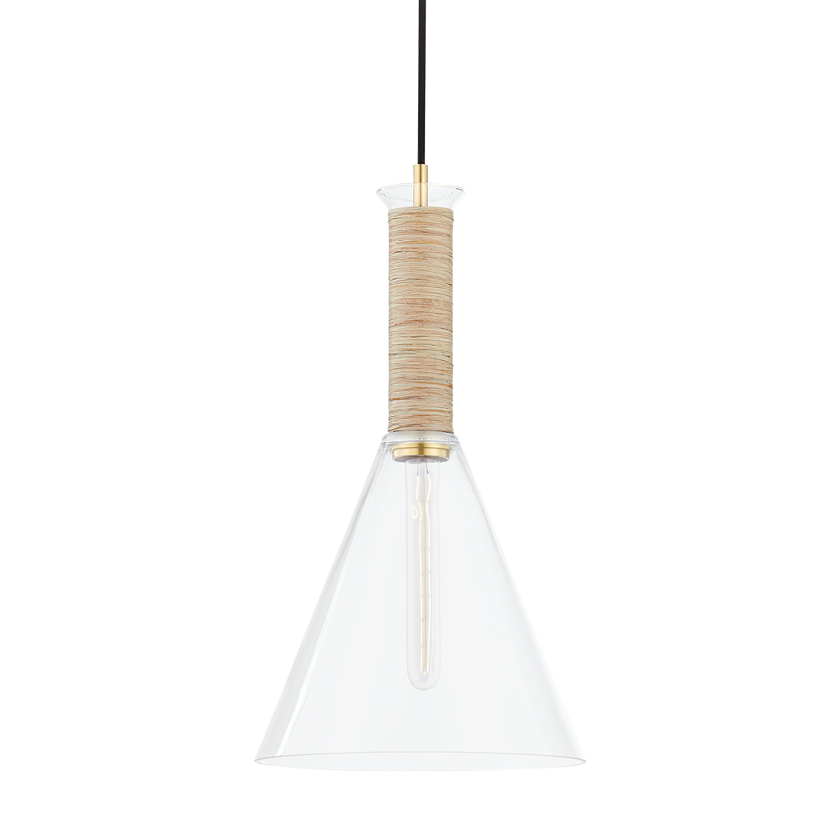 Besa Small Pendant - 1-Light - Aged Brass - Mitzi H622701S-AGB