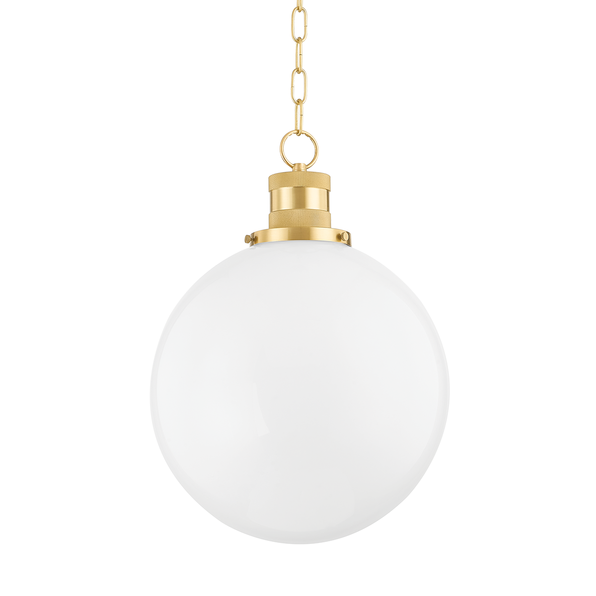 Beverly Large Pendant - 1-Light - Aged Brass - Mitzi H770701L-AGB