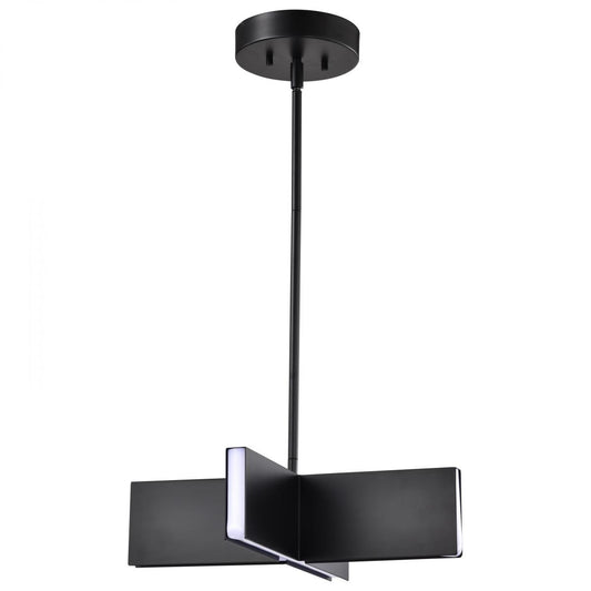 Blaine - 16 Inch LED Pendant - Matte Black - Acrylic Lens - Satco 62-2141