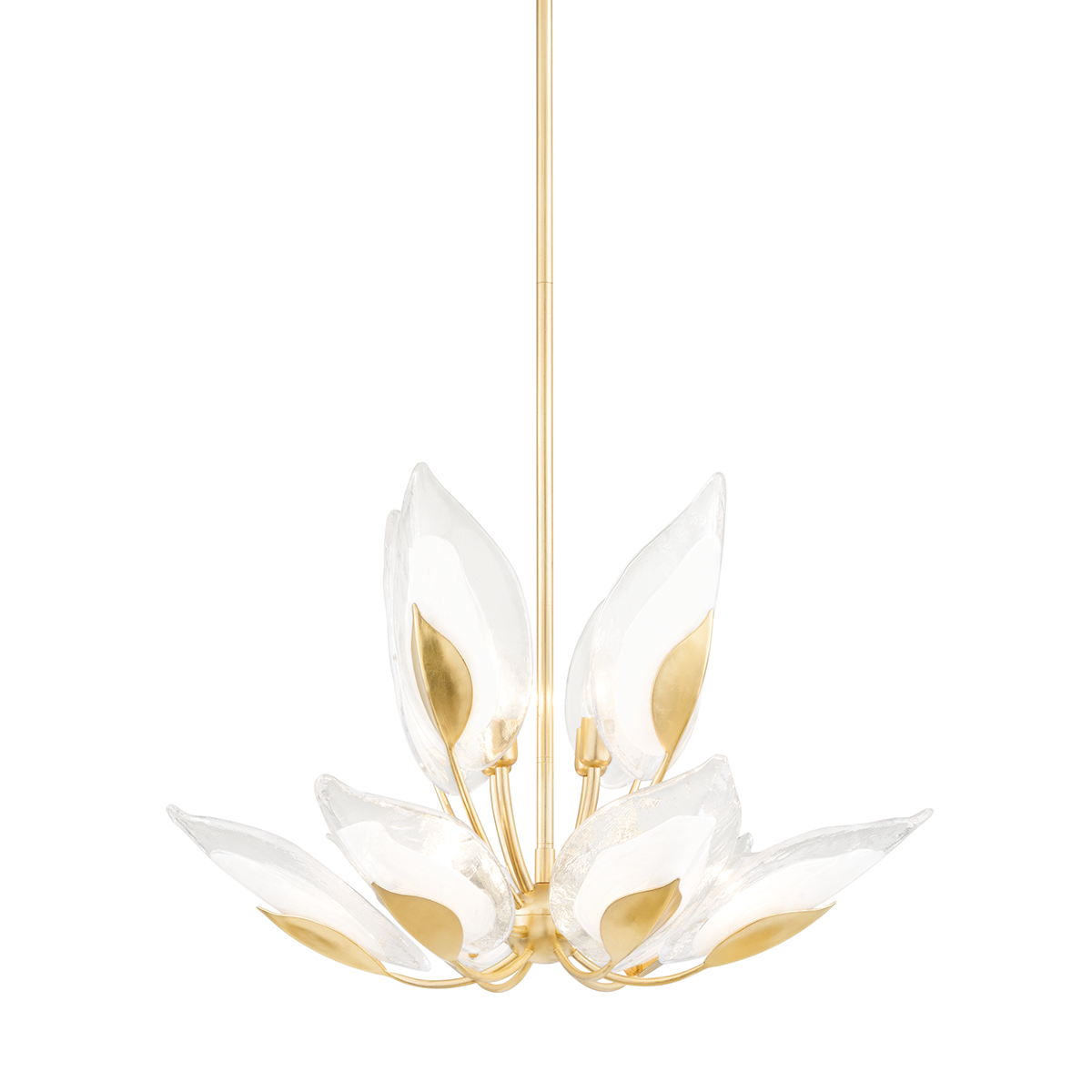 Blossom Chandelier - 10-Light - Gold Leaf by Hudson Valley Lighting