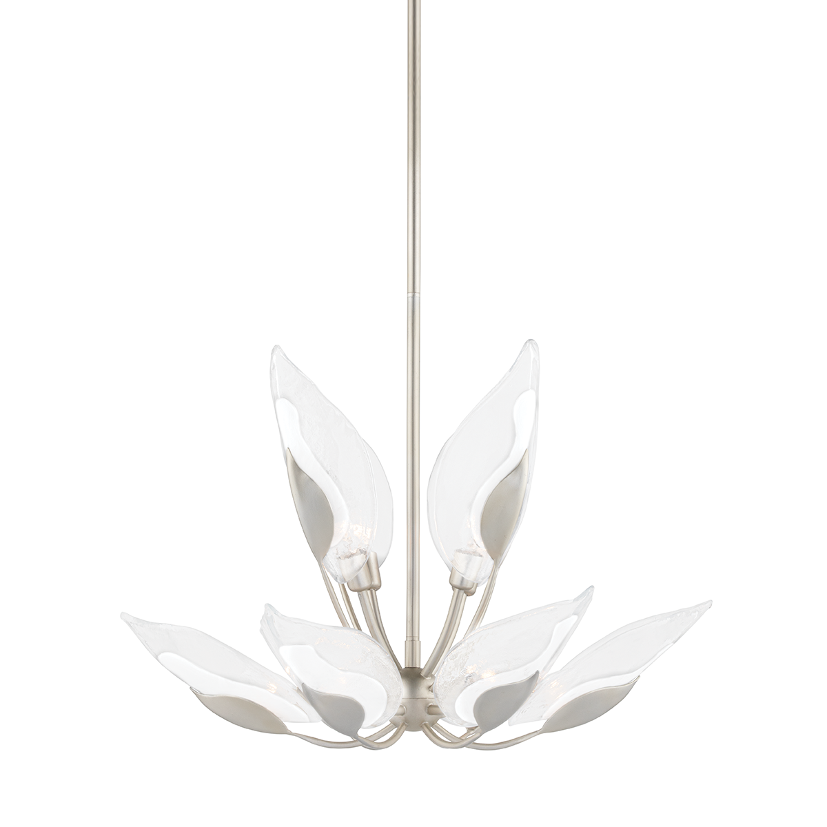 Blossom Chandelier - 10-Light - Silver Leaf by Hudson Valley Lighting
