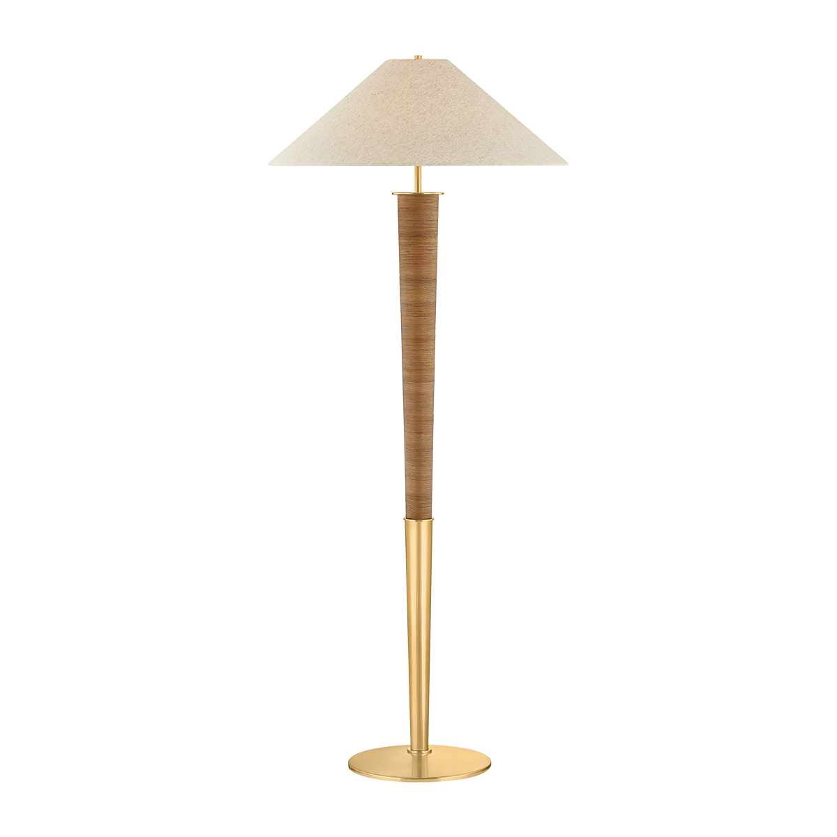 Bohicket Floor Lamp - Aged Brass by Hudson Valley Lighting