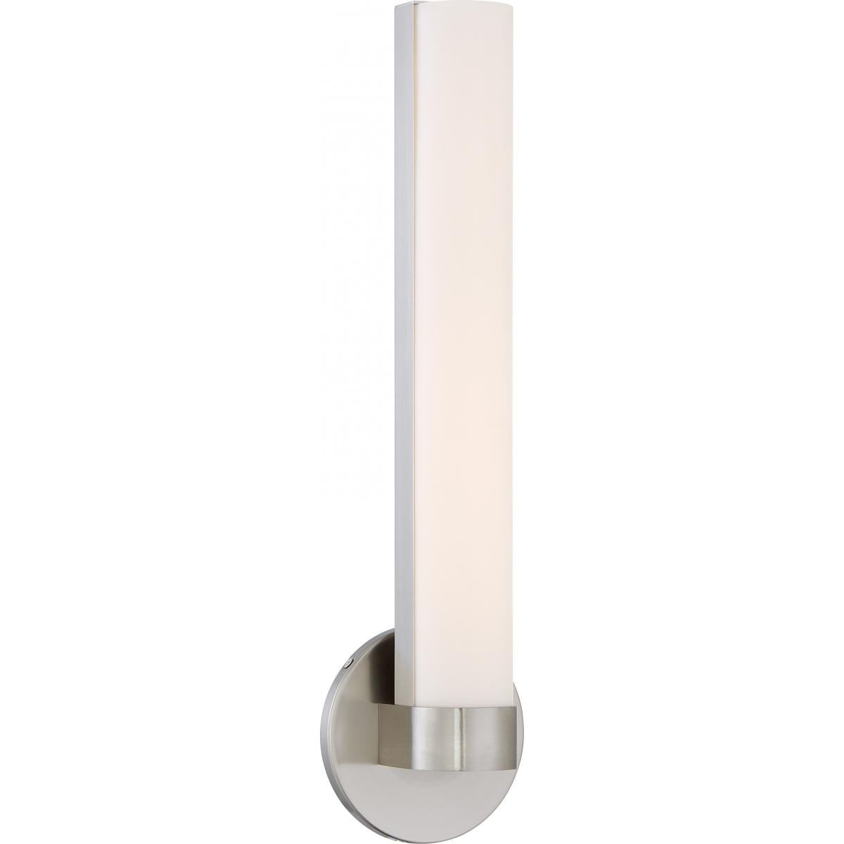 Bond - Single LED Large Sconce - Brushed Nickel Finish - Satco 62-733