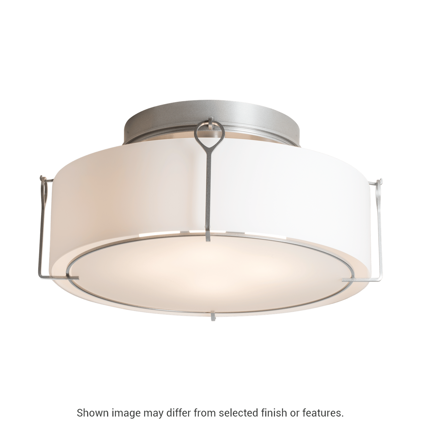 Bow Large Semi-Flush - White - Opal Glass by Hubbardton Forge
