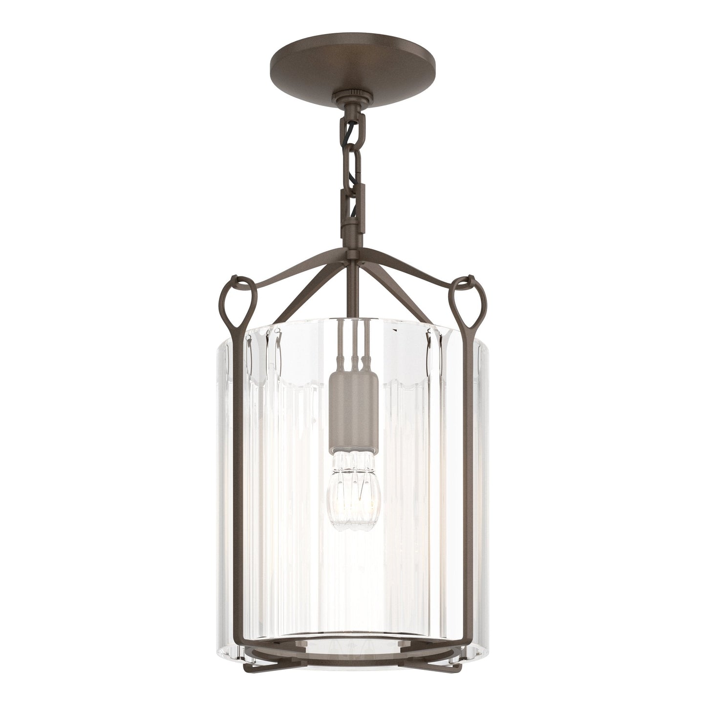 Bow Semi-Flush - Bronze - Clear Glass by Hubbardton Forge