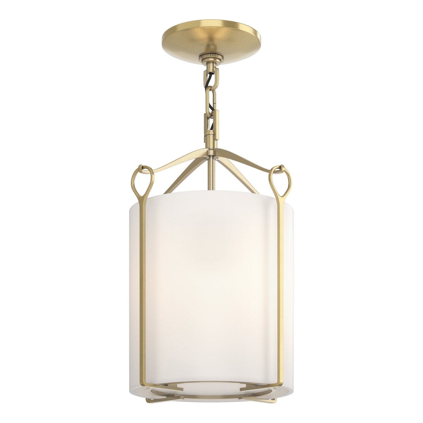 Bow Semi-Flush - Modern Brass - Opal Glass by Hubbardton Forge