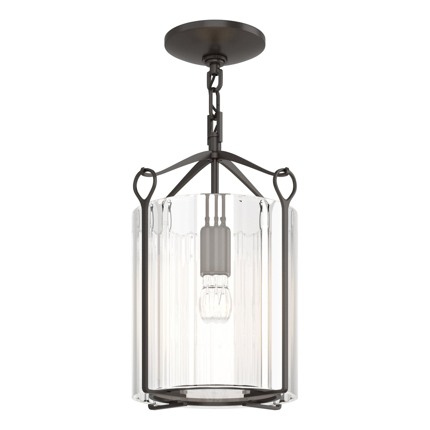 Bow Semi-Flush - Oil Rubbed Bronze - Clear Glass by Hubbardton Forge