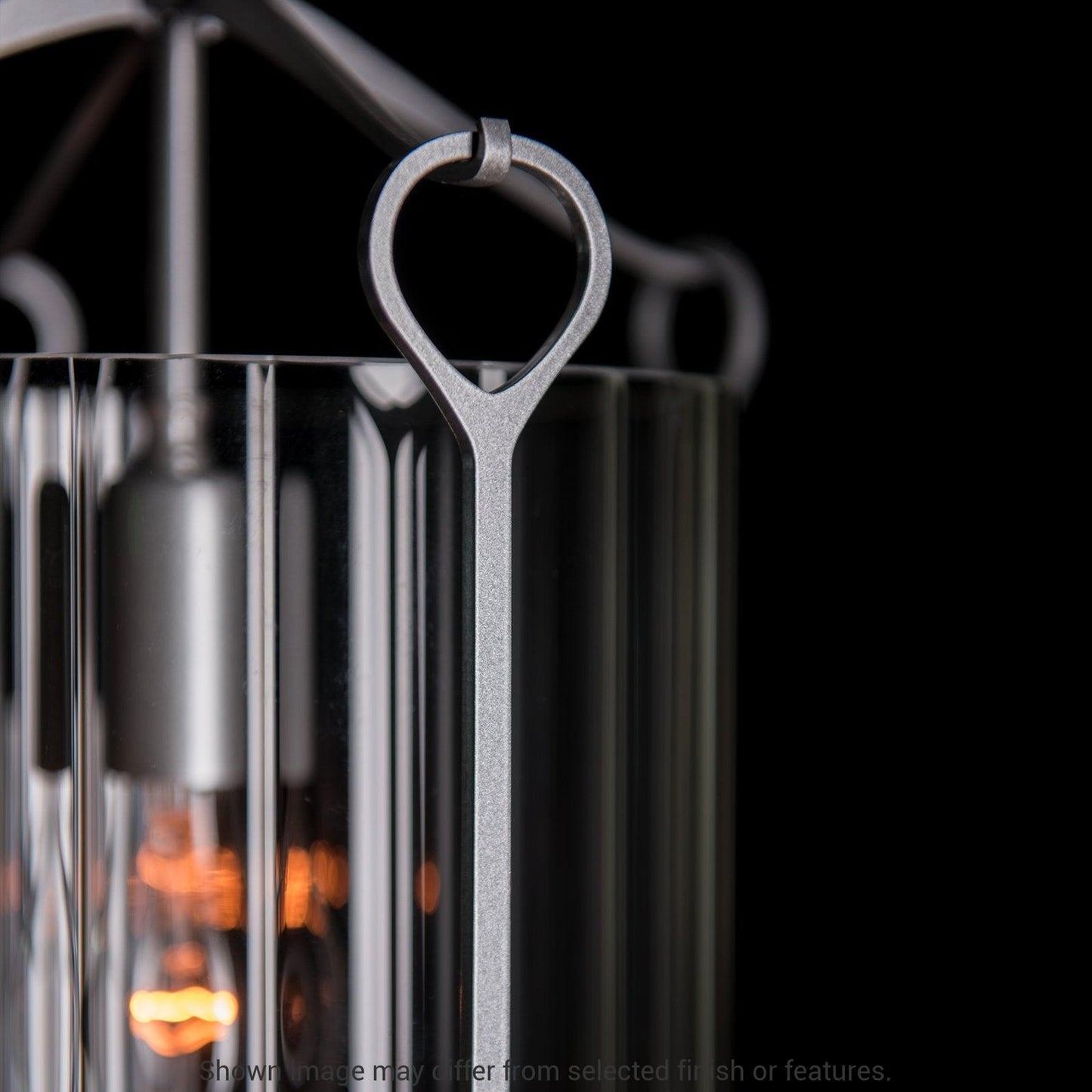 Bow Semi-Flush - White - Water Glass by Hubbardton Forge