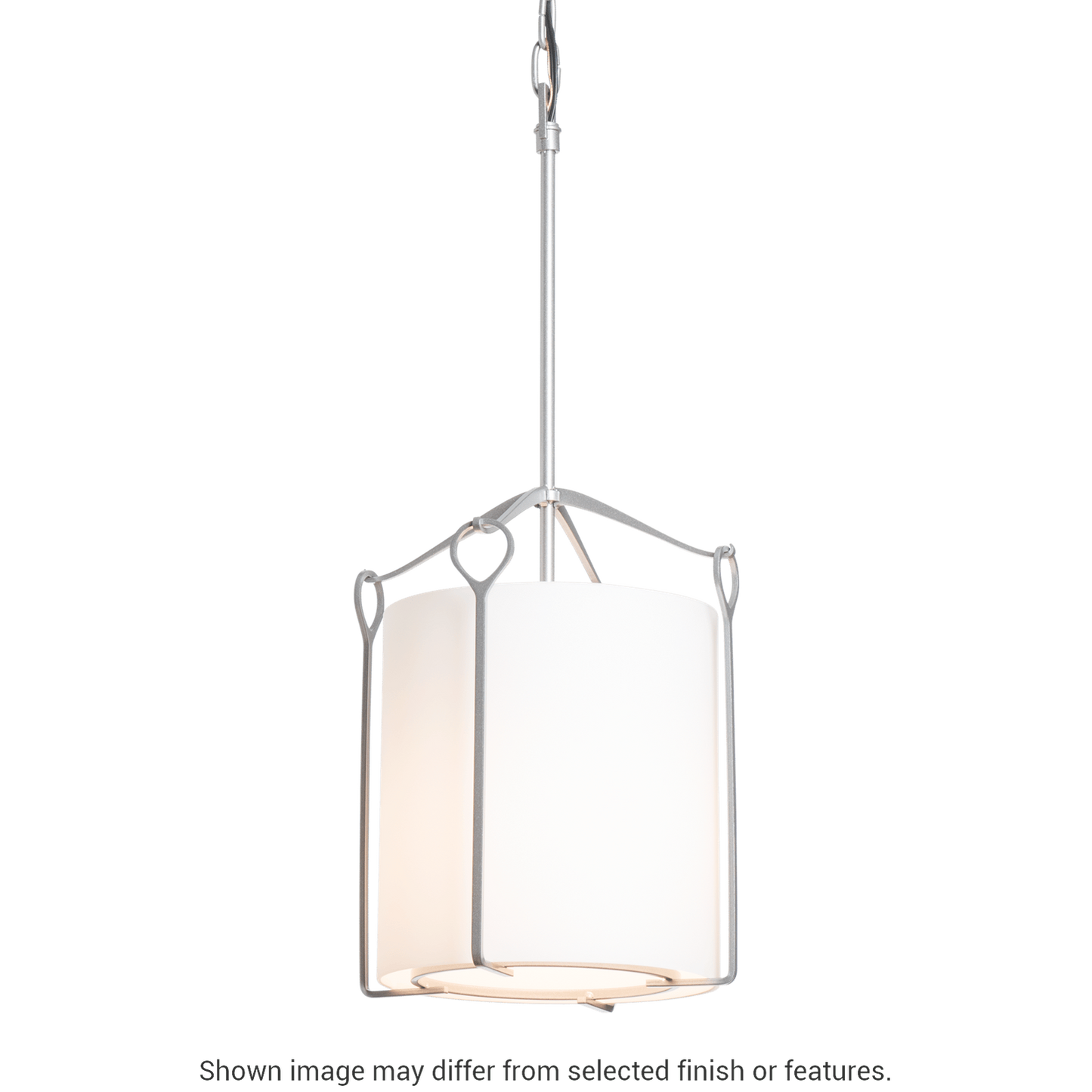 Bow Tall Mini Pendant - White - Water Glass by Hubbardton Forge