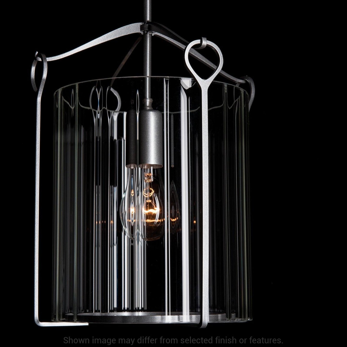 Bow Tall Mini Pendant - White - Water Glass by Hubbardton Forge