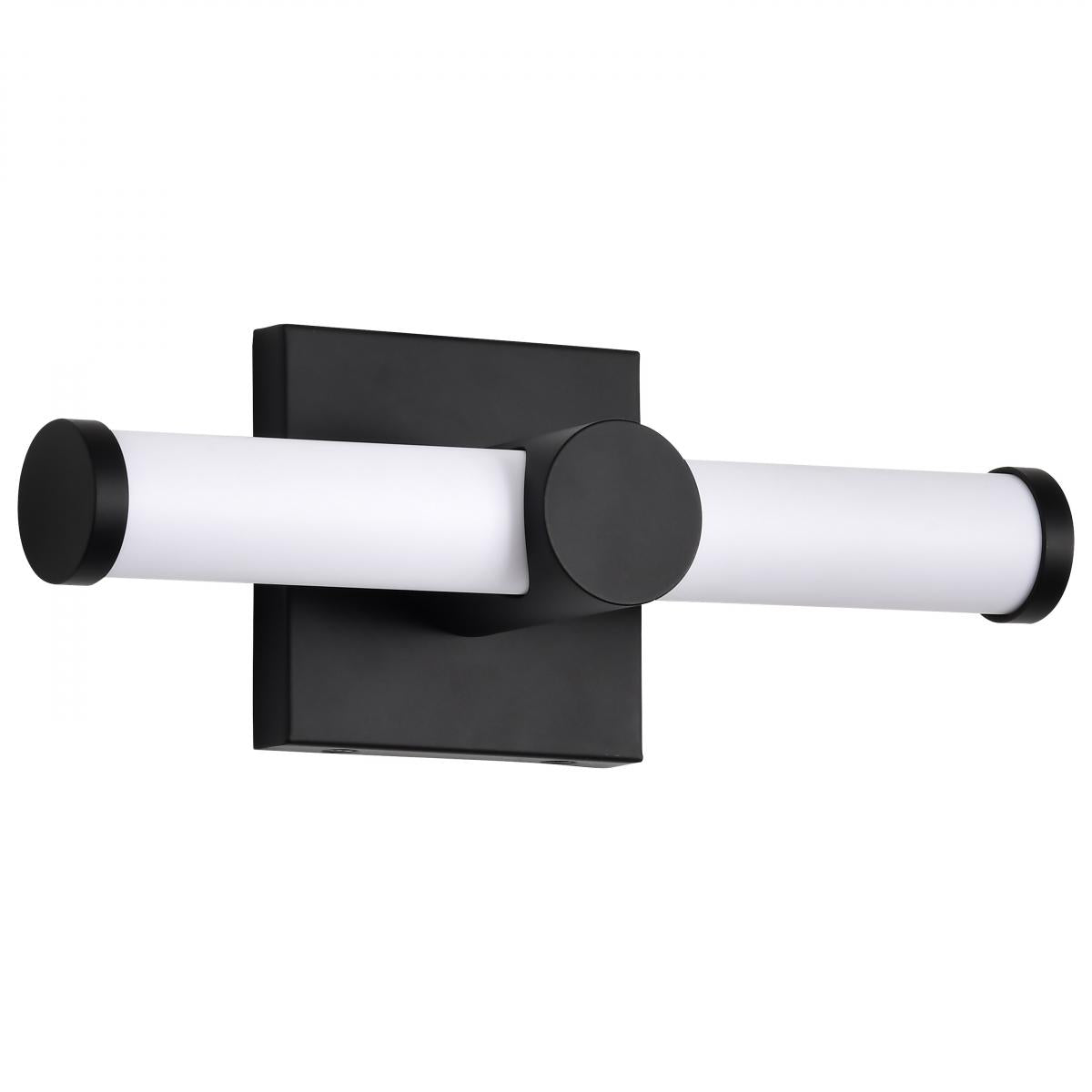 Bowman - 12 Inch LED Vanity - Matte Black - Acrylic Lens - Satco 62-2201