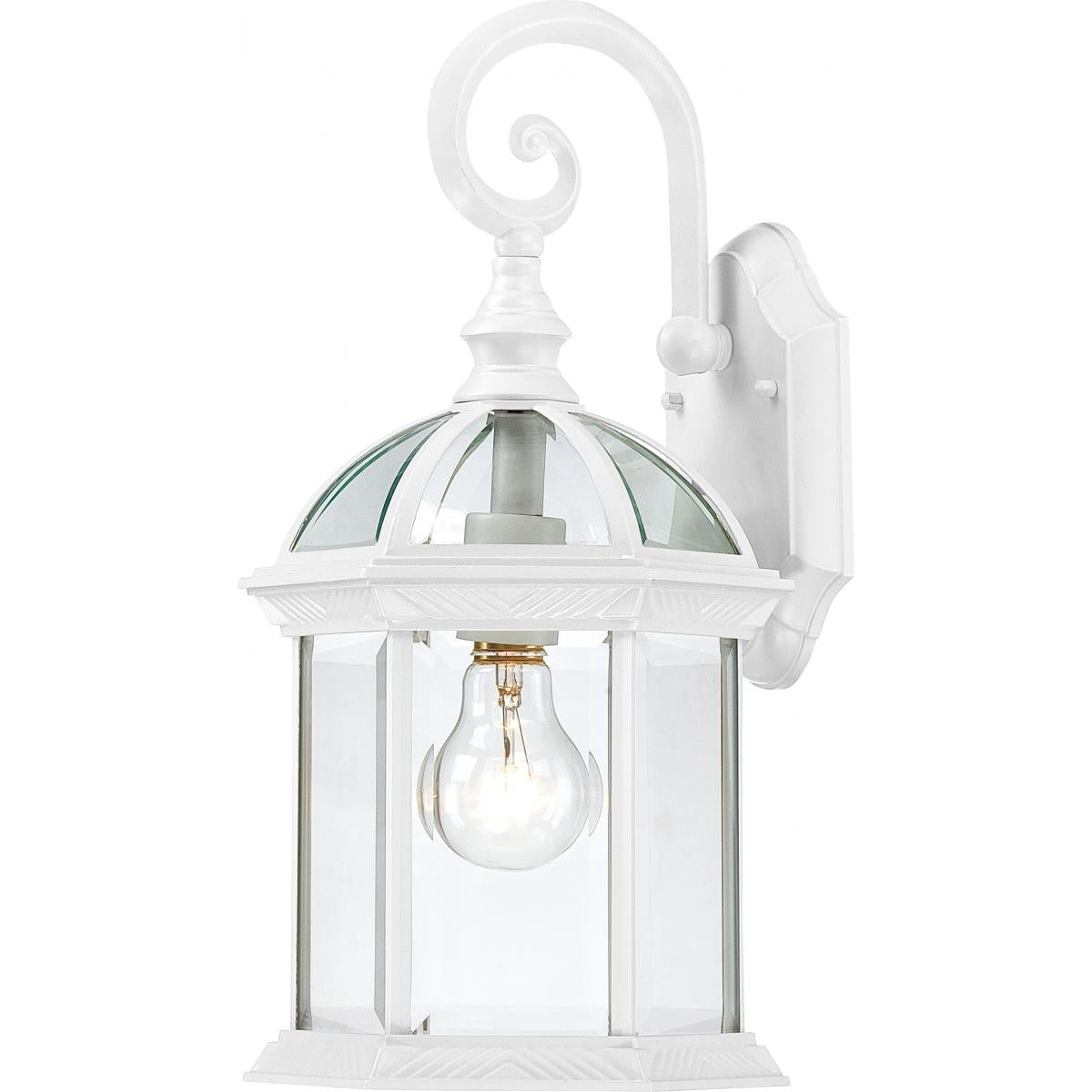 Boxwood - 1 Light - 15" Outdoor Wall with Clear Seed Glass - Color retail packaging - Satco 60-3494