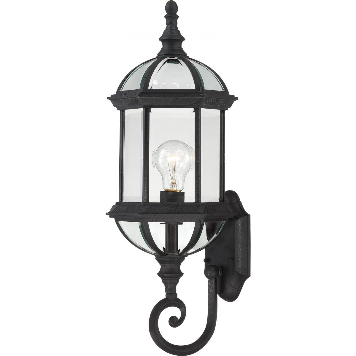 Boxwood - 1 Light 22" Outdoor Wall with Clear Beveled Glass - Color retail packaging - Satco 60-3499