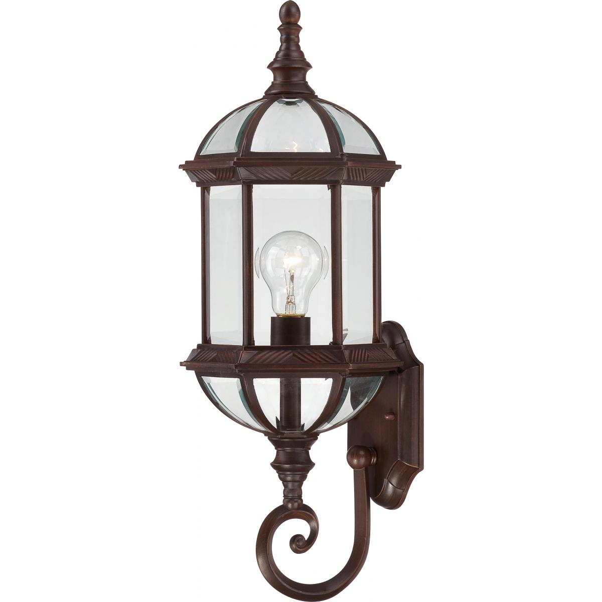 Boxwood - 1 Light 22" Outdoor Wall with Clear Beveled Glass - Color retail packaging - Satco 60-3498