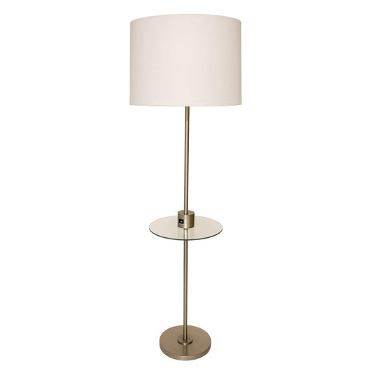 Brandon Floor Lamp - BR102-SN - Satin Nickel by House of Troy