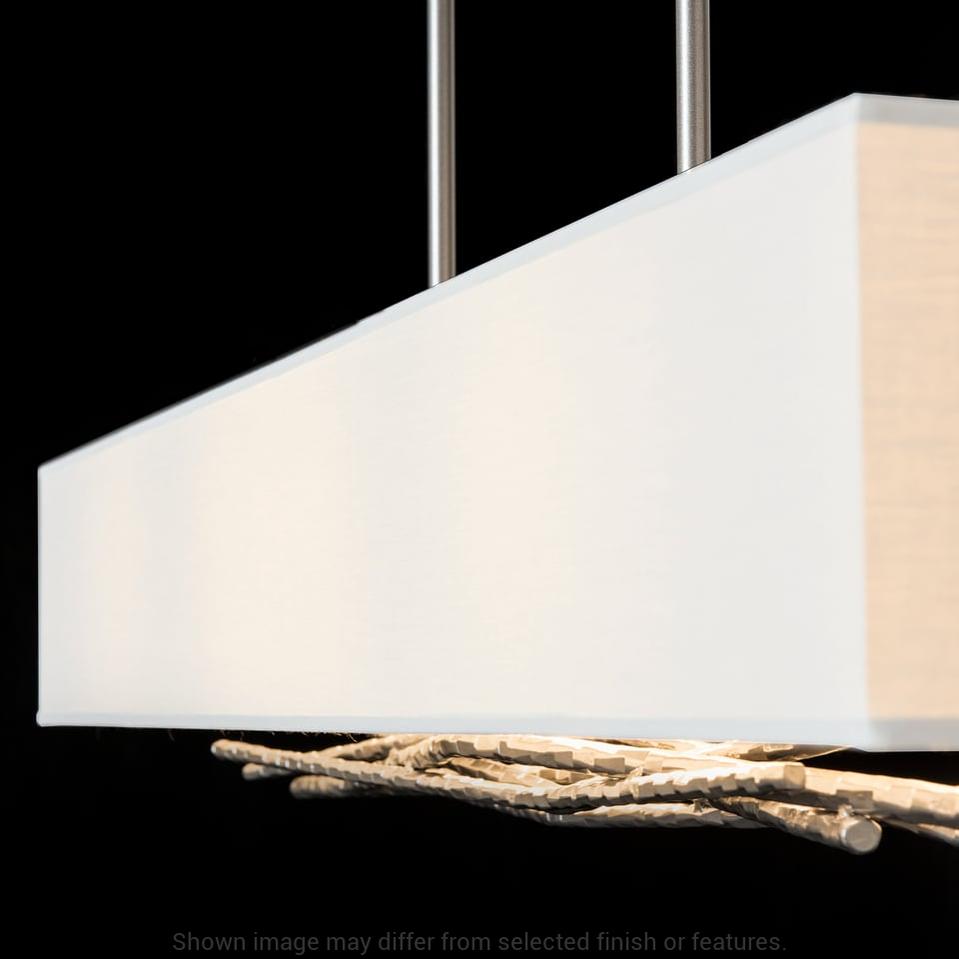 Brindille Pendant - White - Natural Anna Shade by Hubbardton Forge