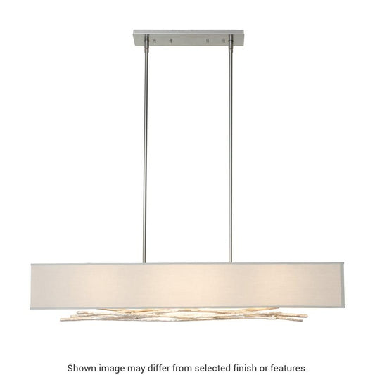 Brindille Pendant - White - Natural Anna Shade by Hubbardton Forge