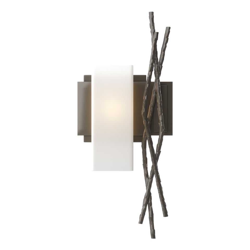 Brindille Sconce - Dark Smoke - Left-Facing by Hubbardton Forge