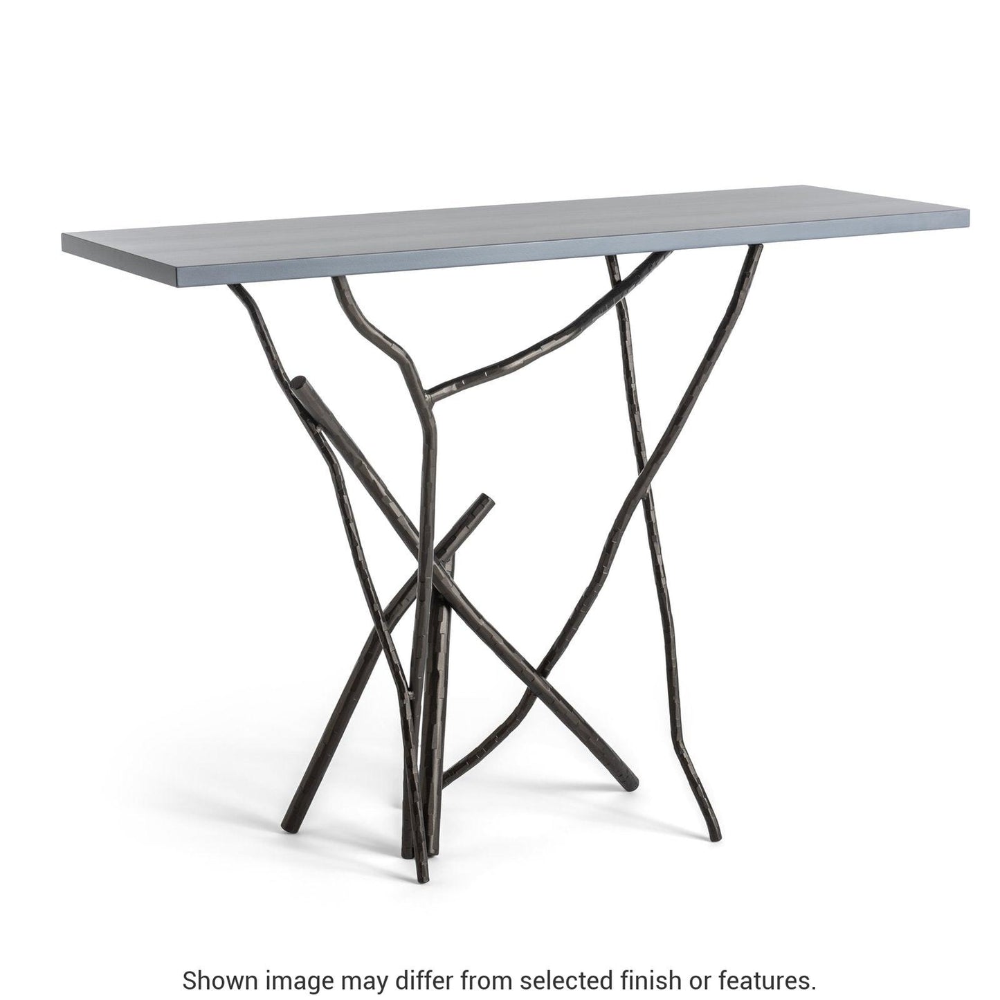 Brindille Wood Top Console Table - White - Maple Natural Wood Top Accent by Hubbardton Forge