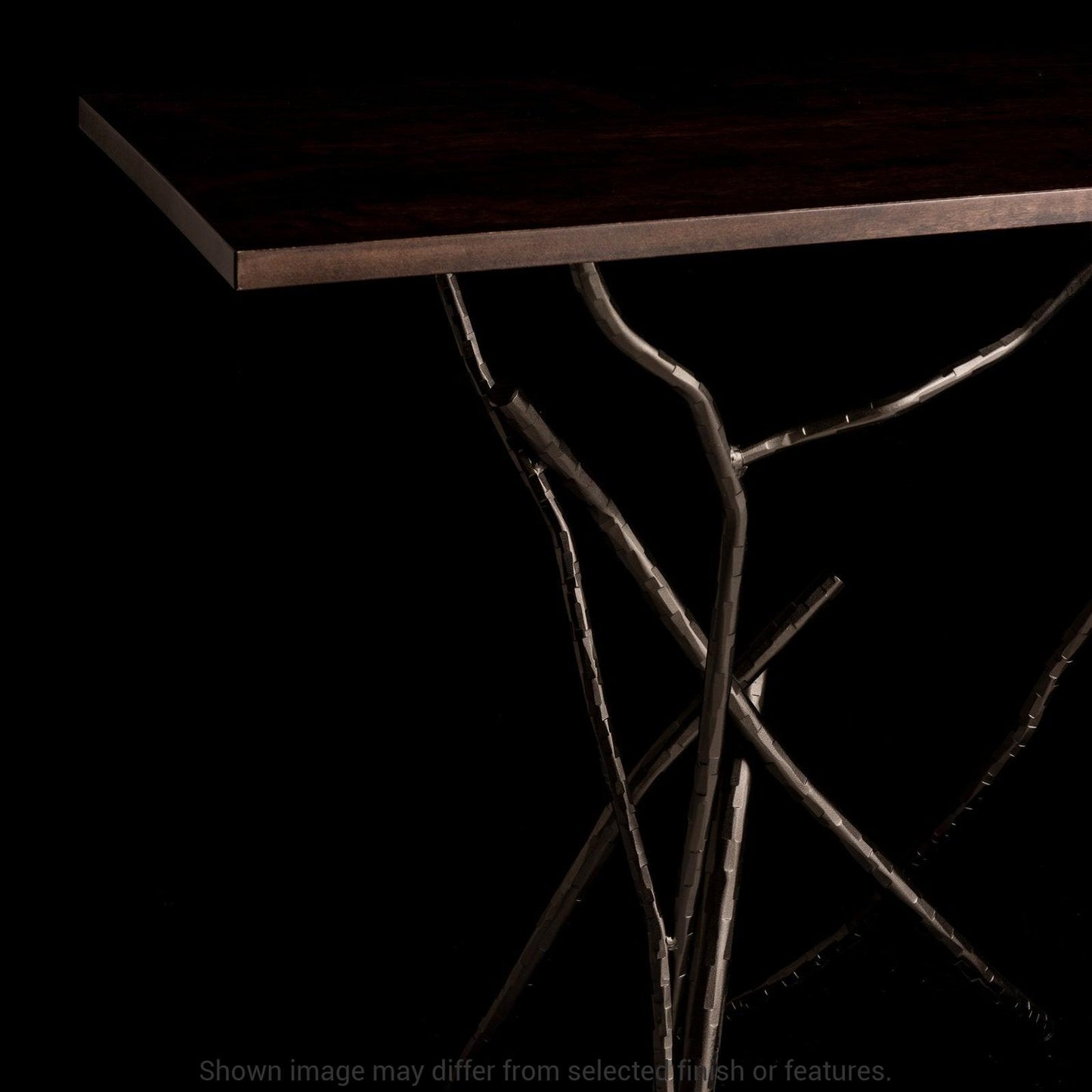 Brindille Wood Top Console Table - White - Maple Natural Wood Top Accent by Hubbardton Forge