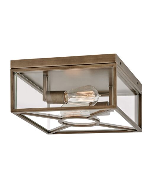 Brixton Small Flush Mount - Burnished Bronze by Hinkley Lighting