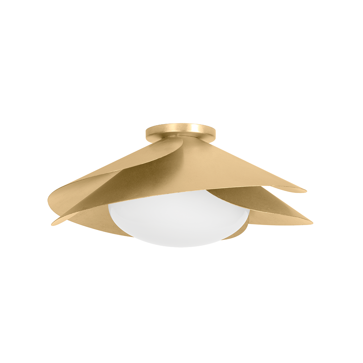 Brookhaven Flush Mount - Vintage Gold Leaf by Hudson Valley Lighting