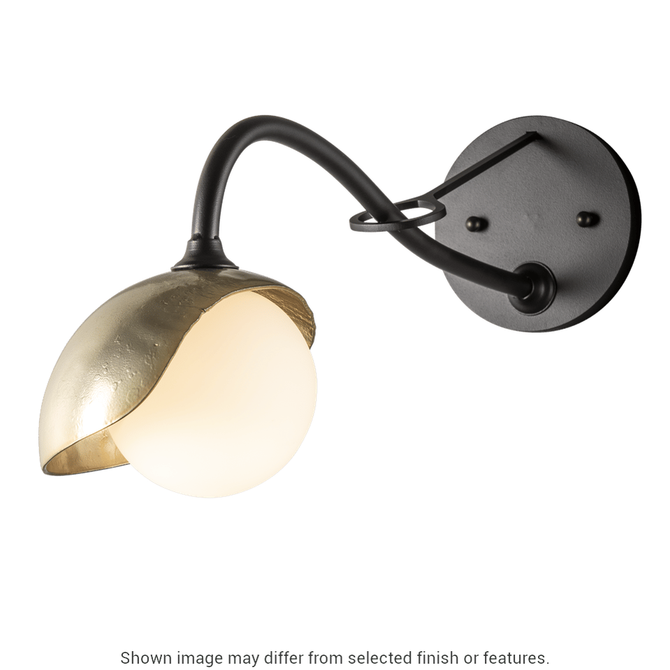 Brooklyn 1-Light Single Shade Long Arm Sconce - White by Hubbardton Forge