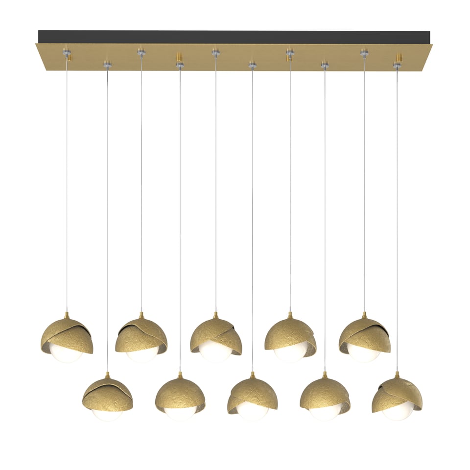Brooklyn 10-Light Double Shade Pendant - Modern Brass by Hubbardton Forge