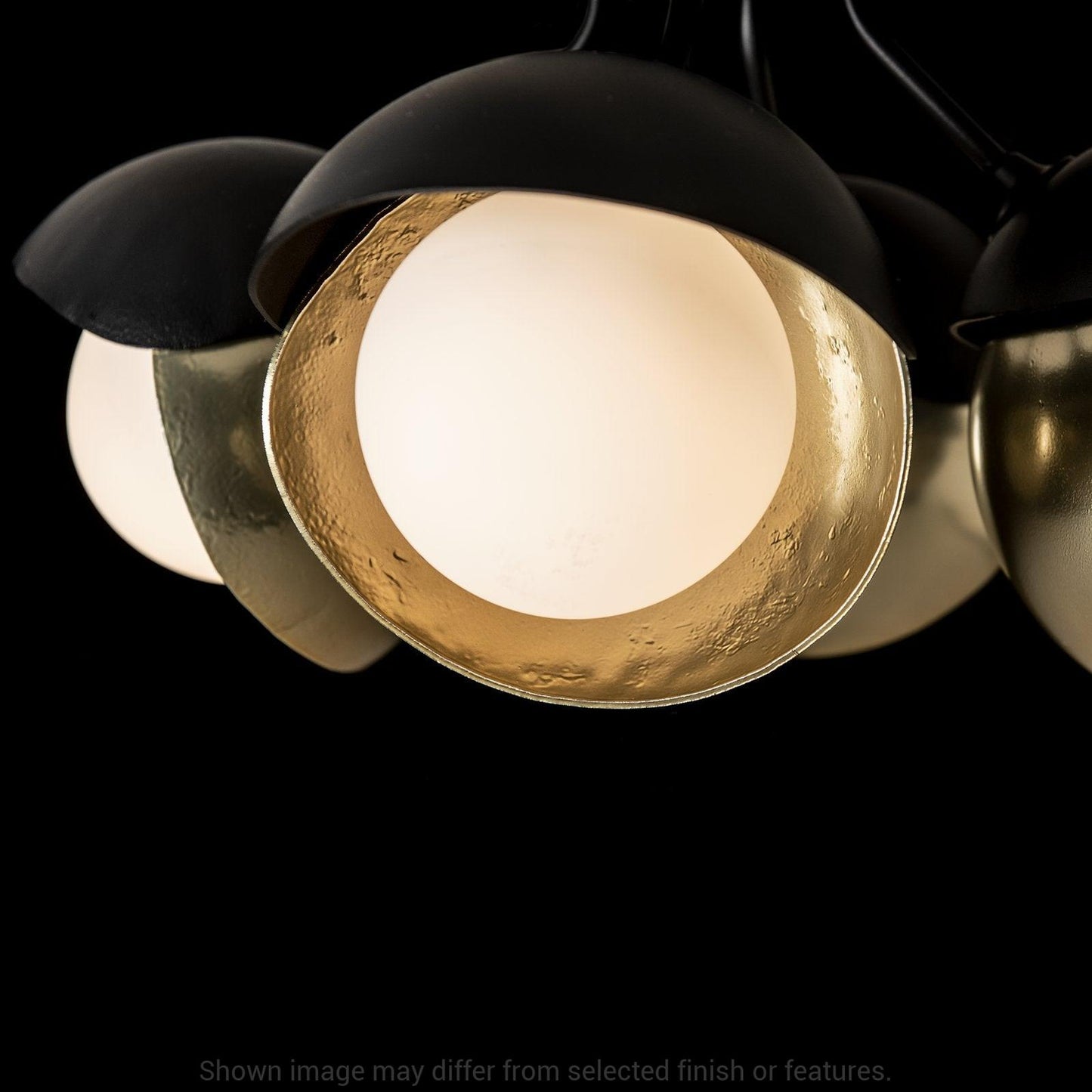 Brooklyn 4-Light Double Shade Semi-Flush - White by Hubbardton Forge