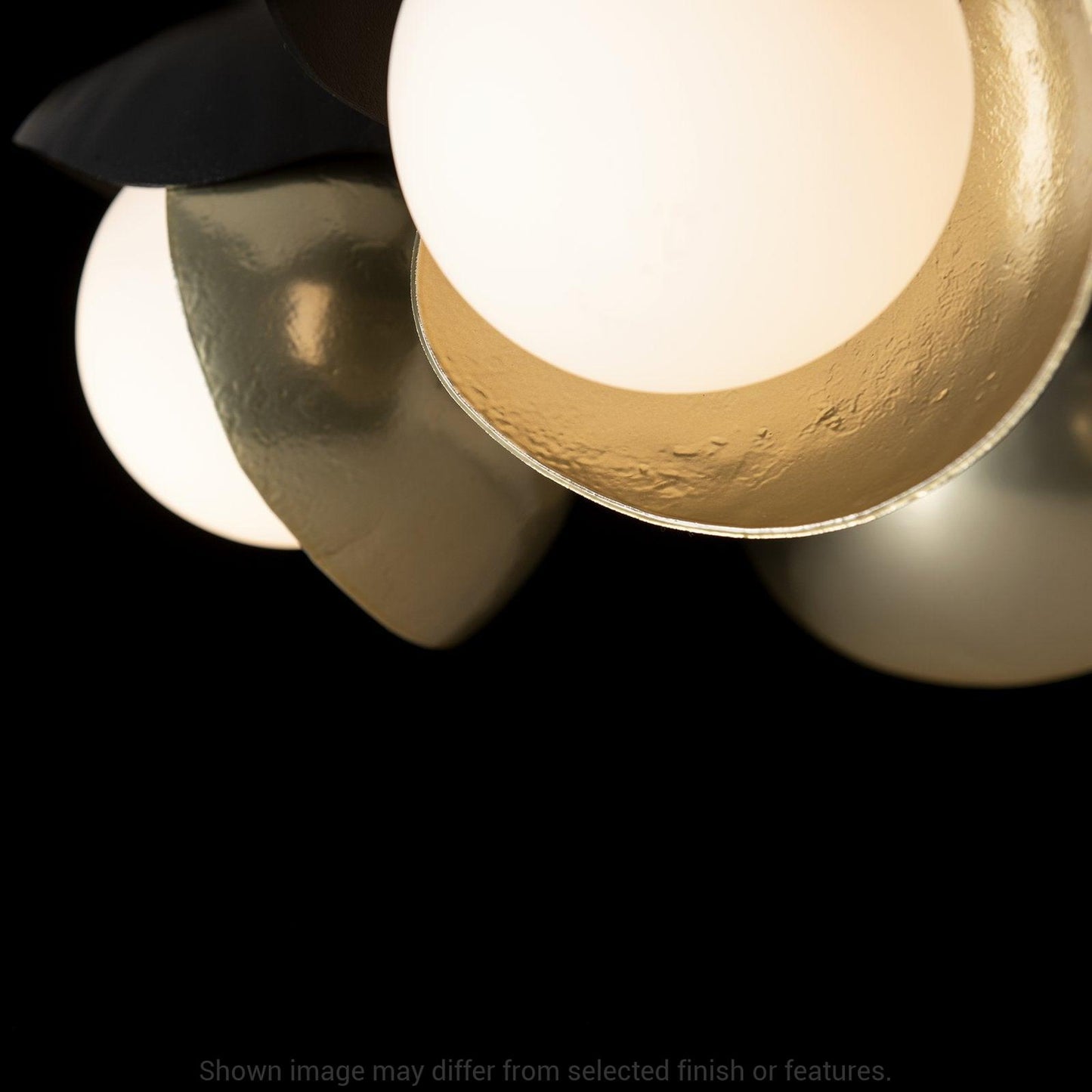 Brooklyn 4-Light Double Shade Semi-Flush - White by Hubbardton Forge