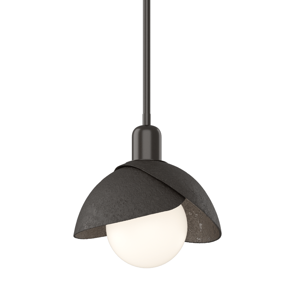 Brooklyn Double Shade Mini Pendant - Oil Rubbed Bronze by Hubbardton Forge