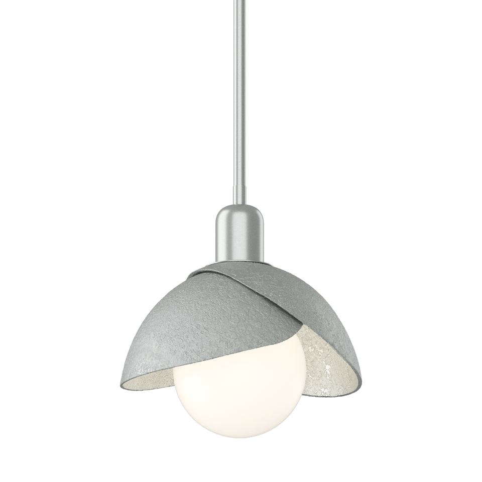 Brooklyn Double Shade Mini Pendant - Vintage Platinum by Hubbardton Forge
