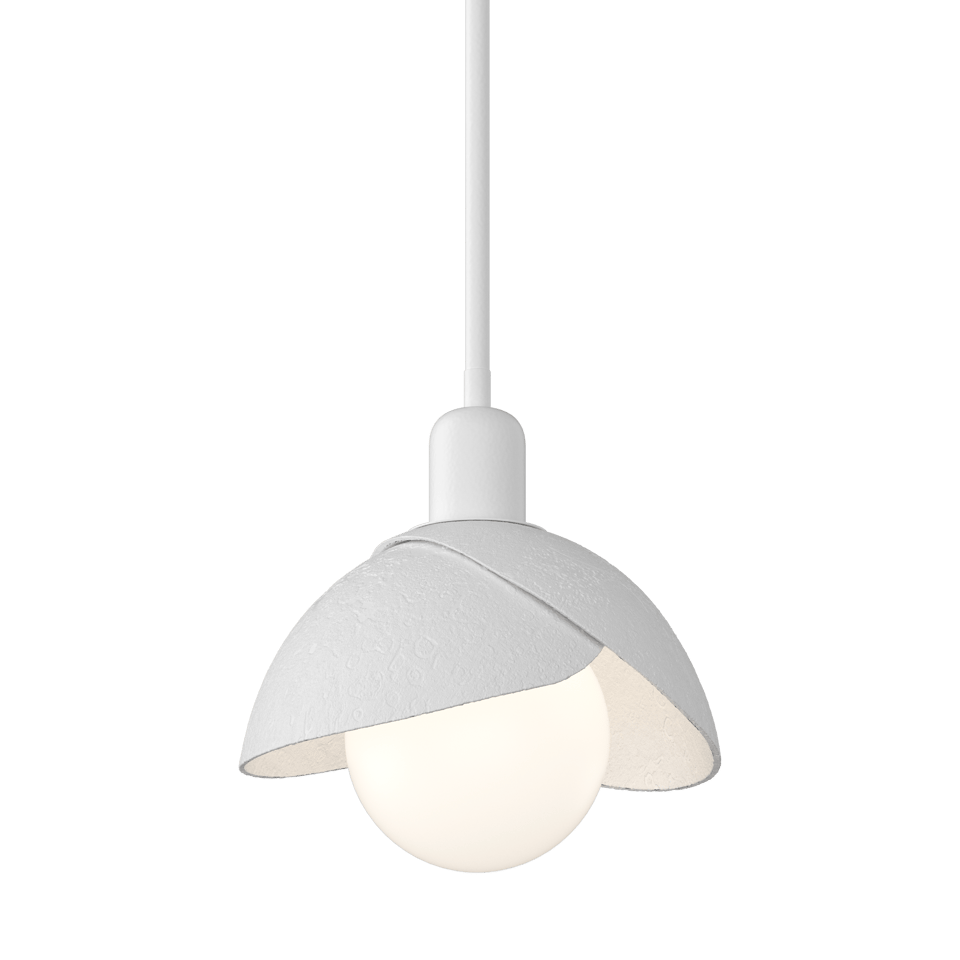 Brooklyn Double Shade Mini Pendant - White by Hubbardton Forge