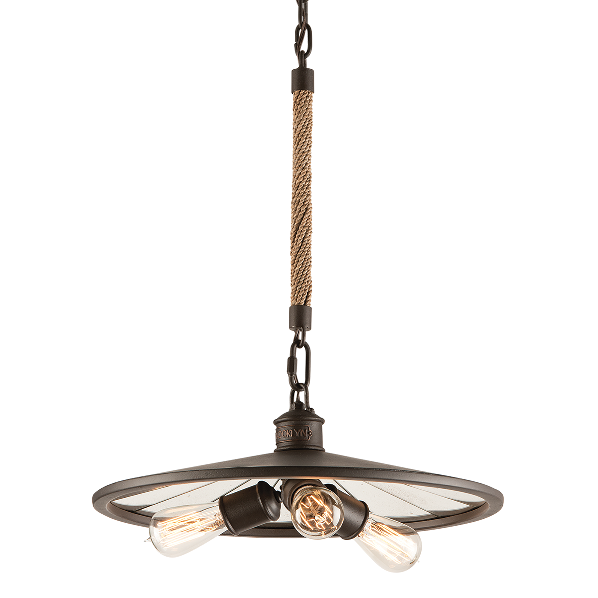 Brooklyn Pendant - 3-Light - Heritage Bronze - Troy Lighting F3145-HBZ