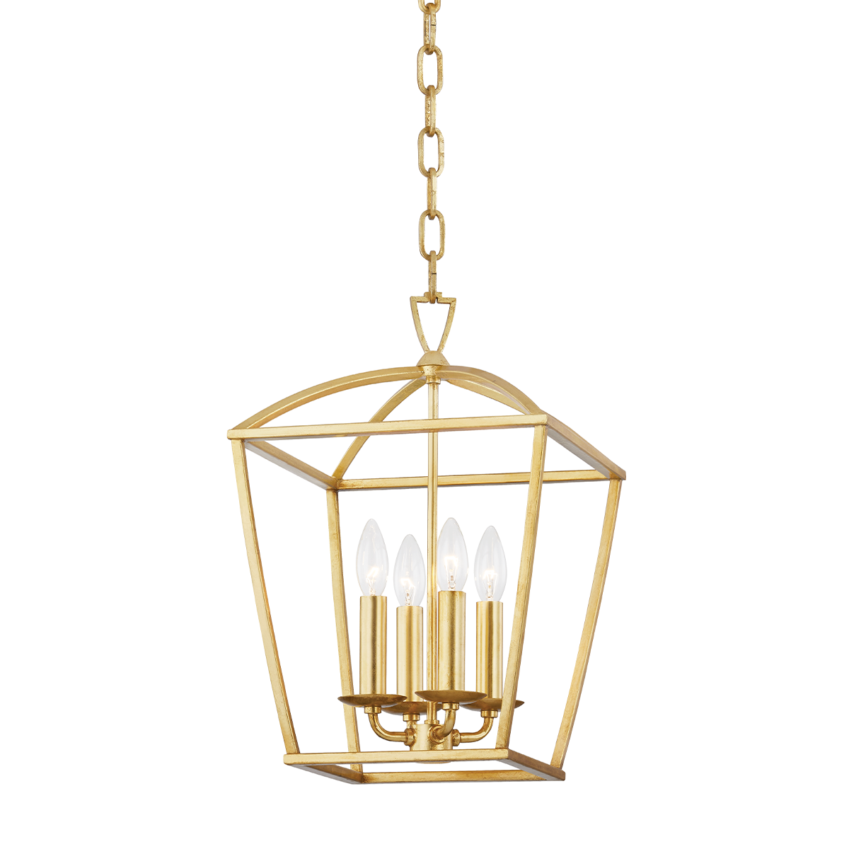Bryant Small Lantern - Gold Leaf by Hudson Valley Lighting