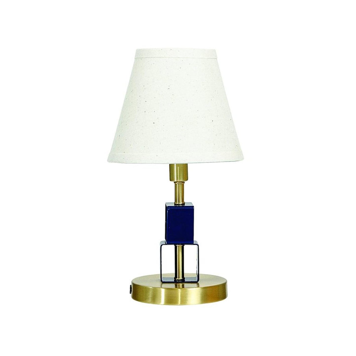 Bryson Table - B208-SB/NB - Satin Brass/Navy Blue by House of Troy