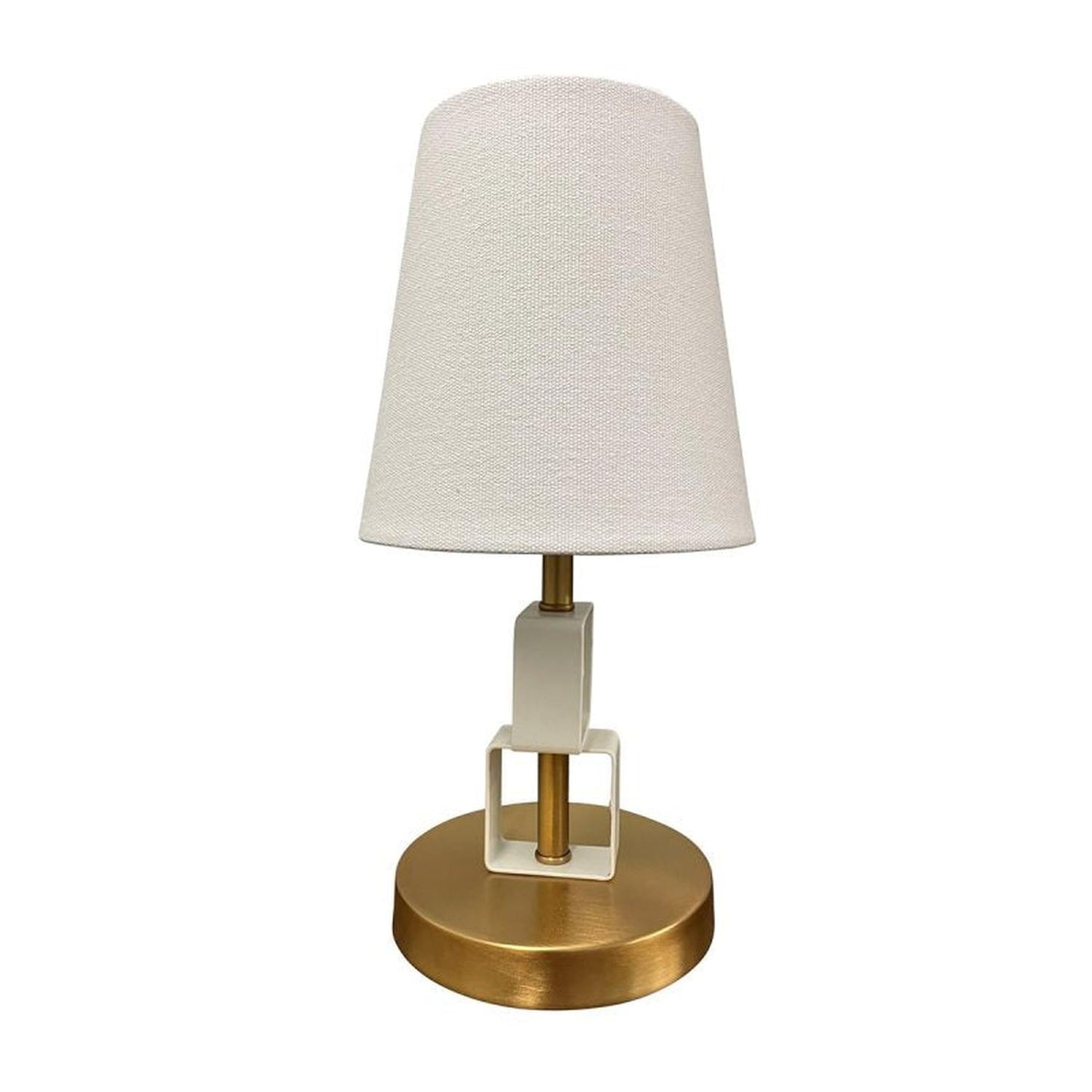 Bryson Table - B208-WB/WT - Weathered Brass/White by House of Troy