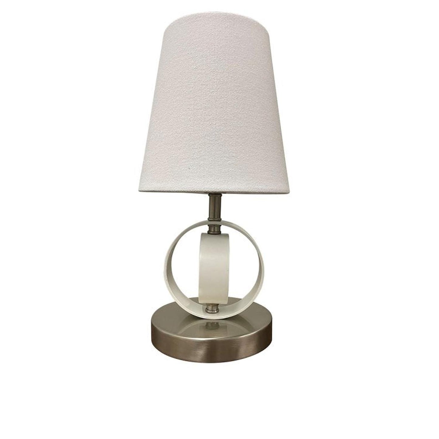 Bryson Table - B209-SN/WT - Satin Nickel/White by House of Troy