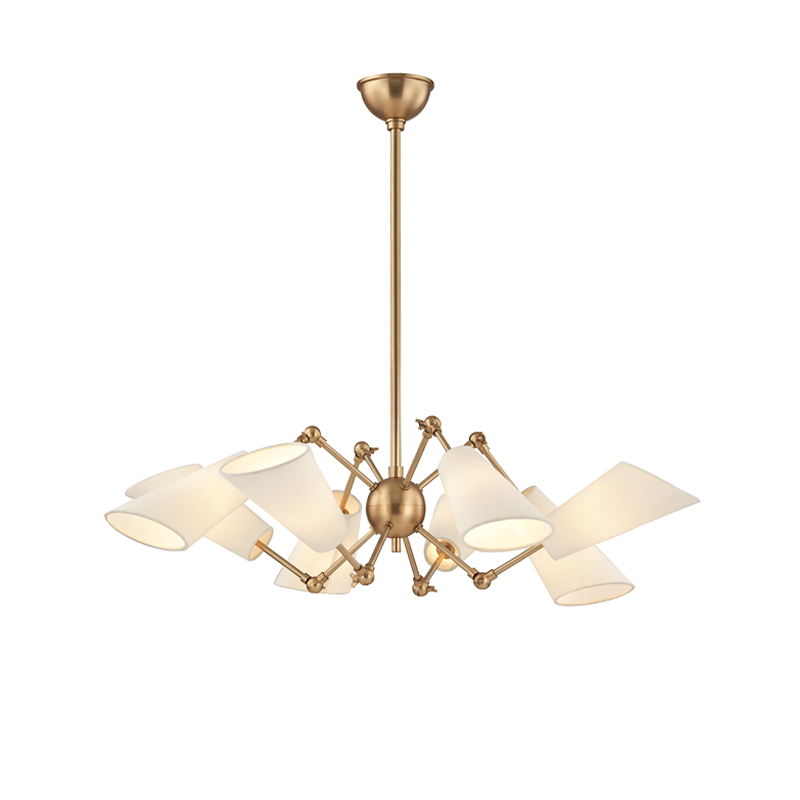 Buckingham Chandelier - 8-Light - Aged Brass by Hudson Valley Lighting