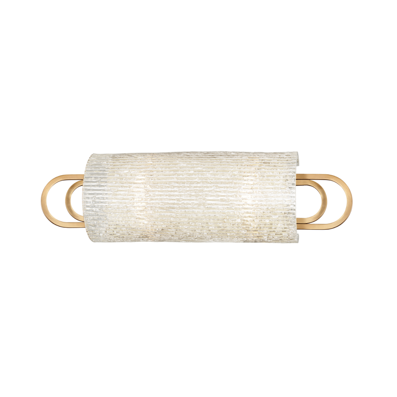 Buckley Vanity Light - 2-Light - Aged Brass by Hudson Valley Lighting