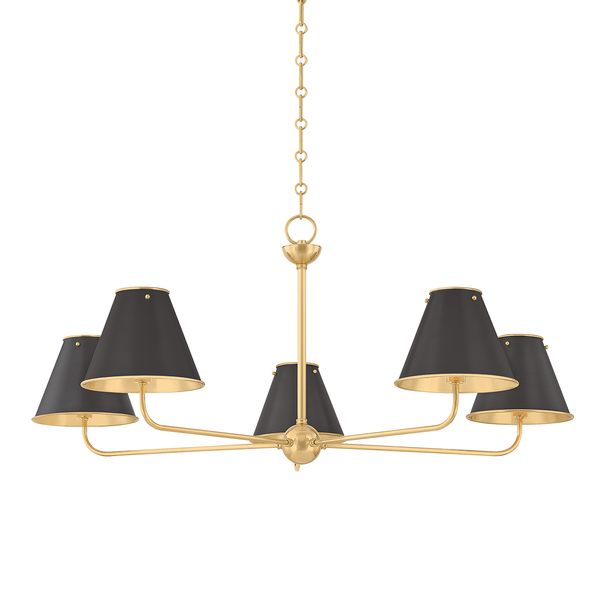 Burghley Chandelier - Aged Brass/Distressed Bronze by Hudson Valley Lighting