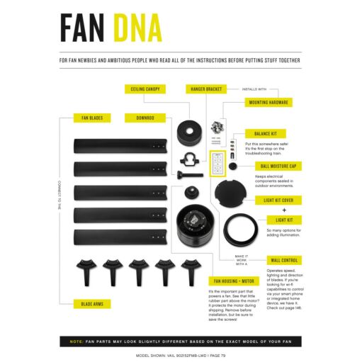 Cabana 36" Fan - Matte Black by Hinkley Lighting