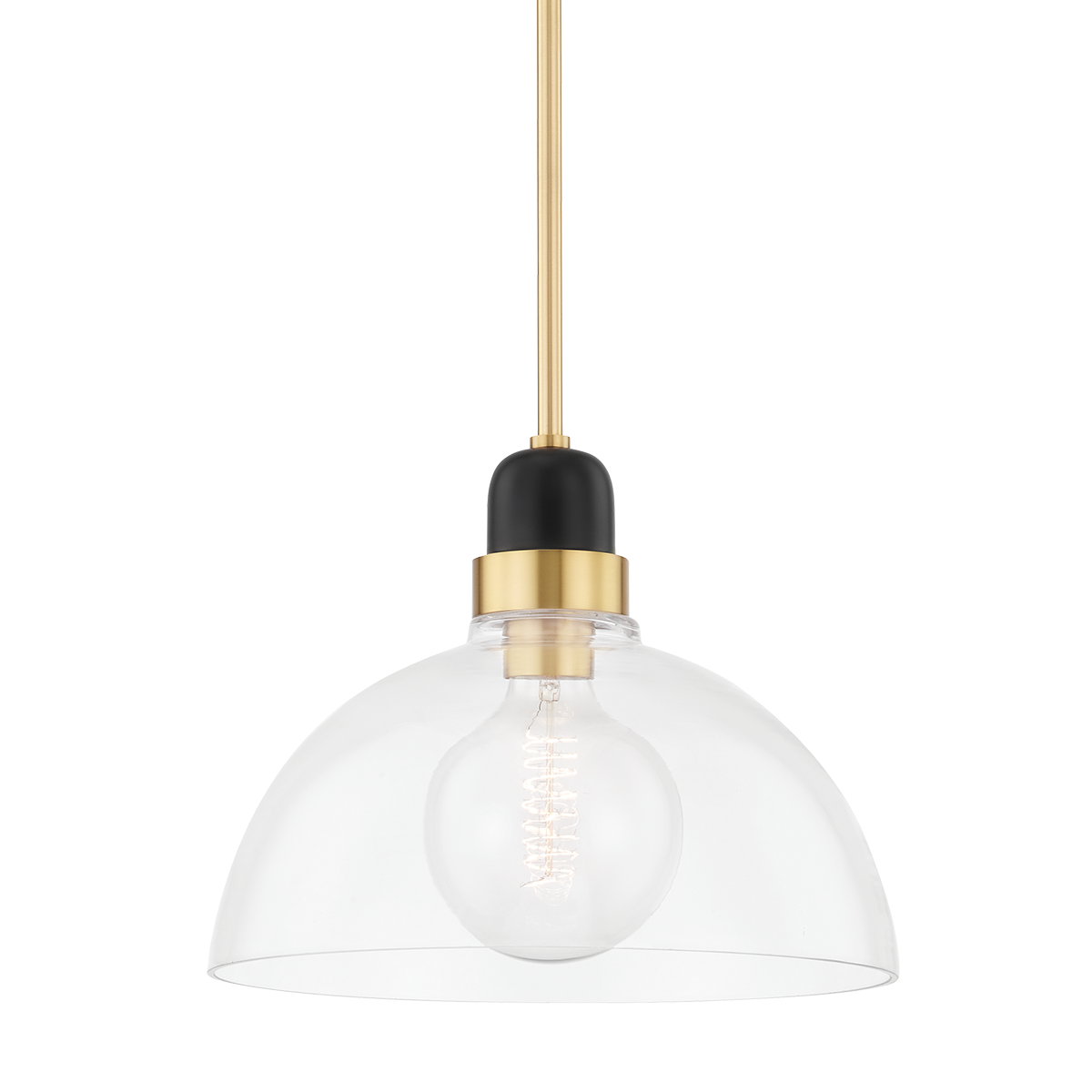 Camile Large Pendant - 1-Light - Aged Brass - Mitzi H482701L-AGB