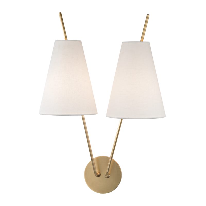 Campagna Wall Sconce - Aged Brass by Hudson Valley Lighting