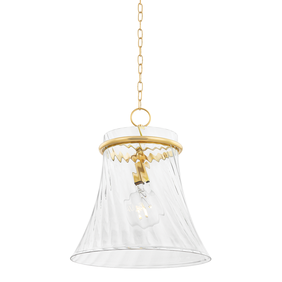 Cantana Large Pendant - 1-Light - Aged Brass - Mitzi H824701L-AGB