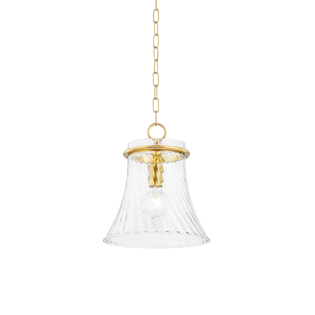 Cantana Small Pendant - 1-Light - Aged Brass - Mitzi H824701S-AGB