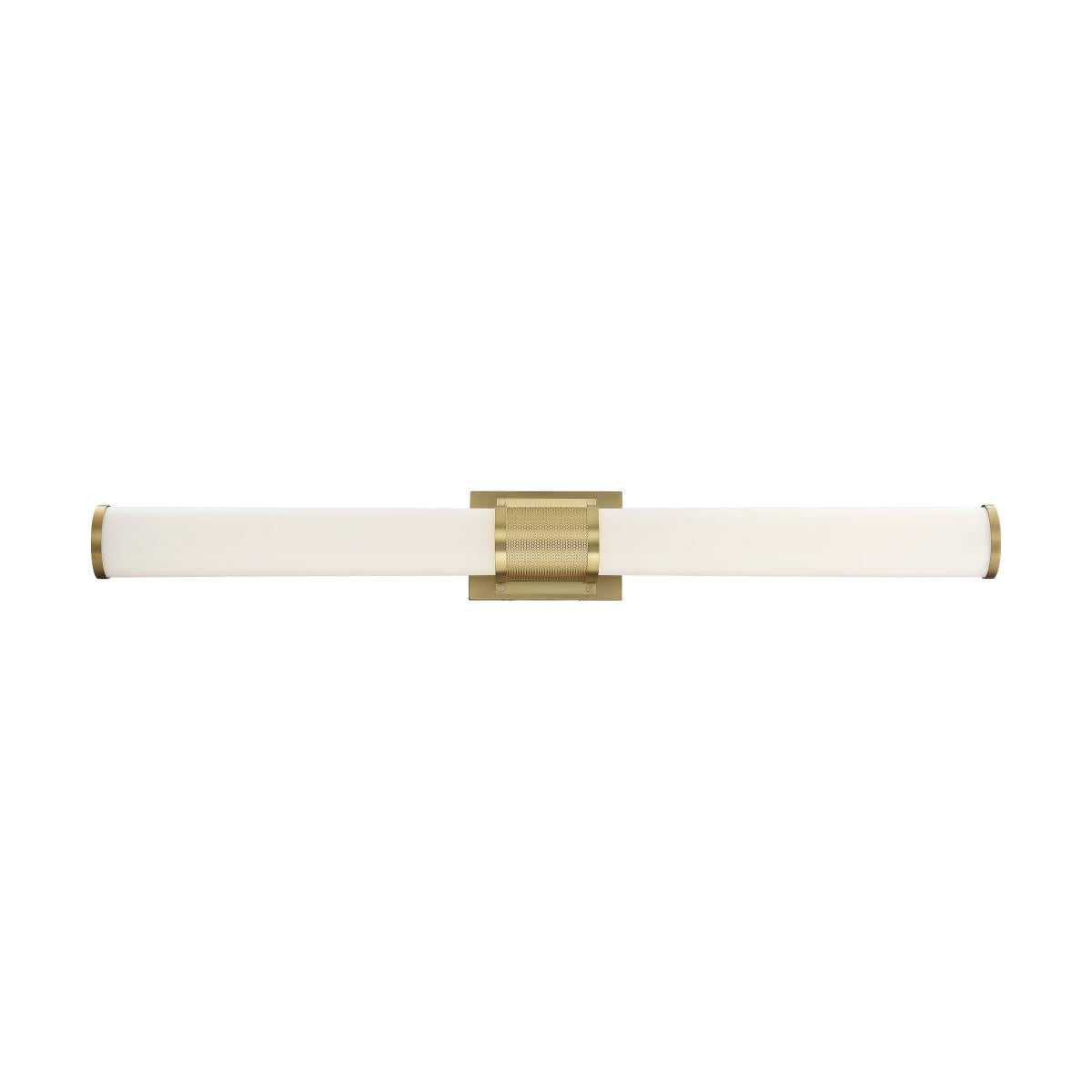 Caper - 36" LED Vanity - with Frosted Acrylic Lens - Brushed Brass Finish - Satco 62-1603