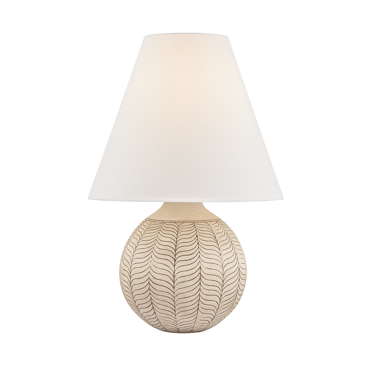 Capers Table Lamp - Aged Brass/Ceramic Ivory Petal by Hudson Valley Lighting